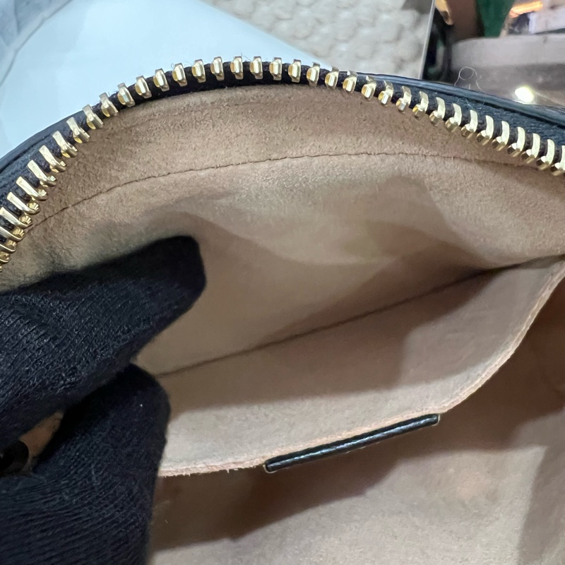 GUCCI黑色OPHIDIA綠紅綠貓眼單肩包-7