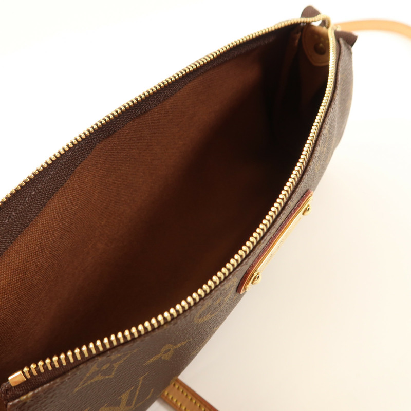 LOUIS VUITTON Monogram Eva金扣手挽肩背兩用袋棕色-10