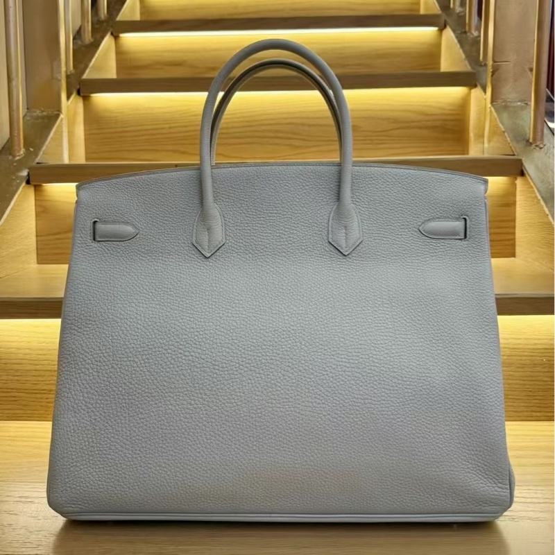 New Hermes BIRKIN 40 ck80 Gris Pearl Togo Phw 珍珠灰 銀扣-1