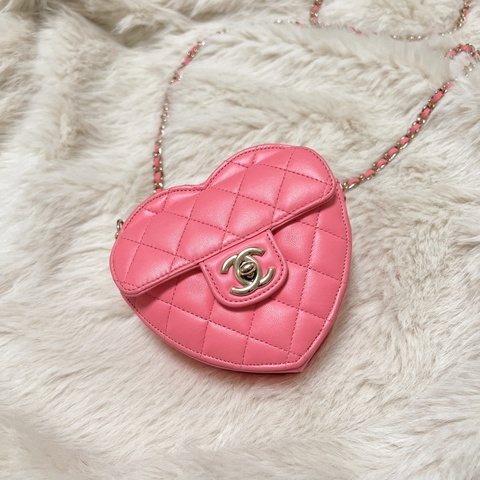 Chanel 限量愛心包 #爆款 #粉色 #羊皮