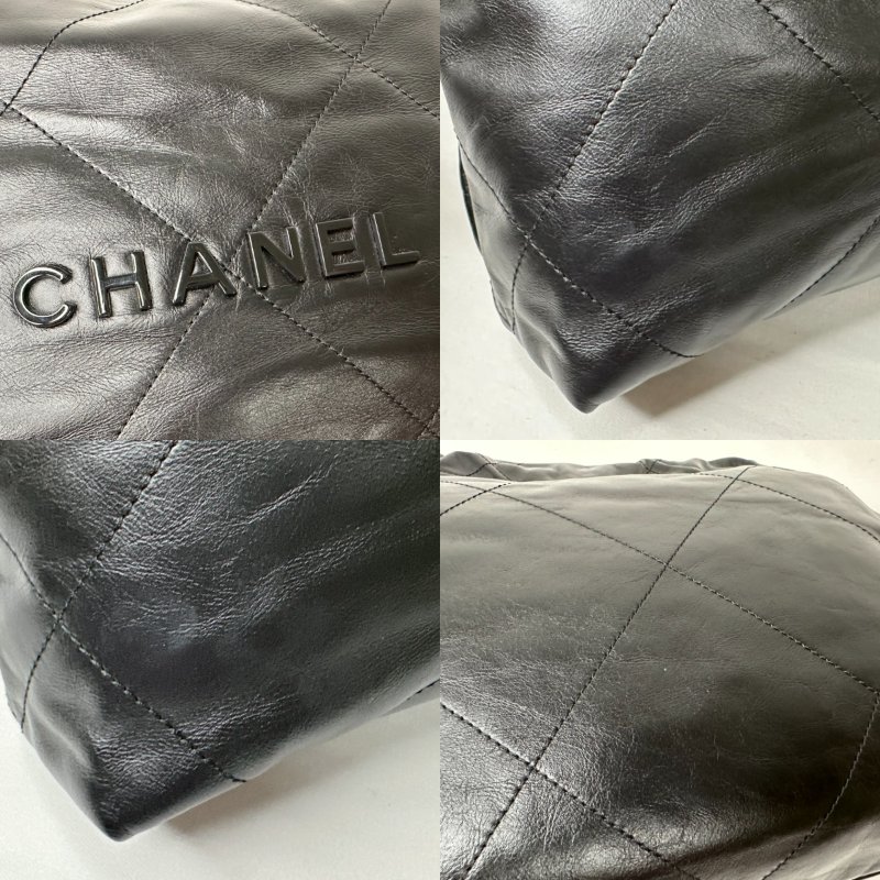 CHANEL So Black全黑小號22包-8