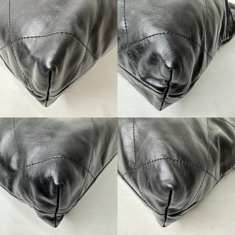 CHANEL So Black全黑小號22包-10