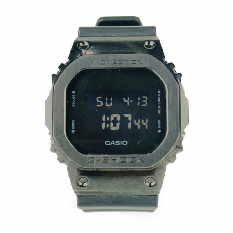 CASIO卡西歐手錶G-SHOCK GM-5600B-1JF黑色樹脂不銹鋼男式數位石英-0