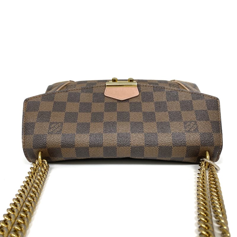 △ Louis Vuitton 路易威登 Caissa Brown Coated Canvas Damier Chain Shoulder Bag N41597 啡色塗層帆布經典棋盤格紋鏈條肩背袋 N41597 -257003565-5