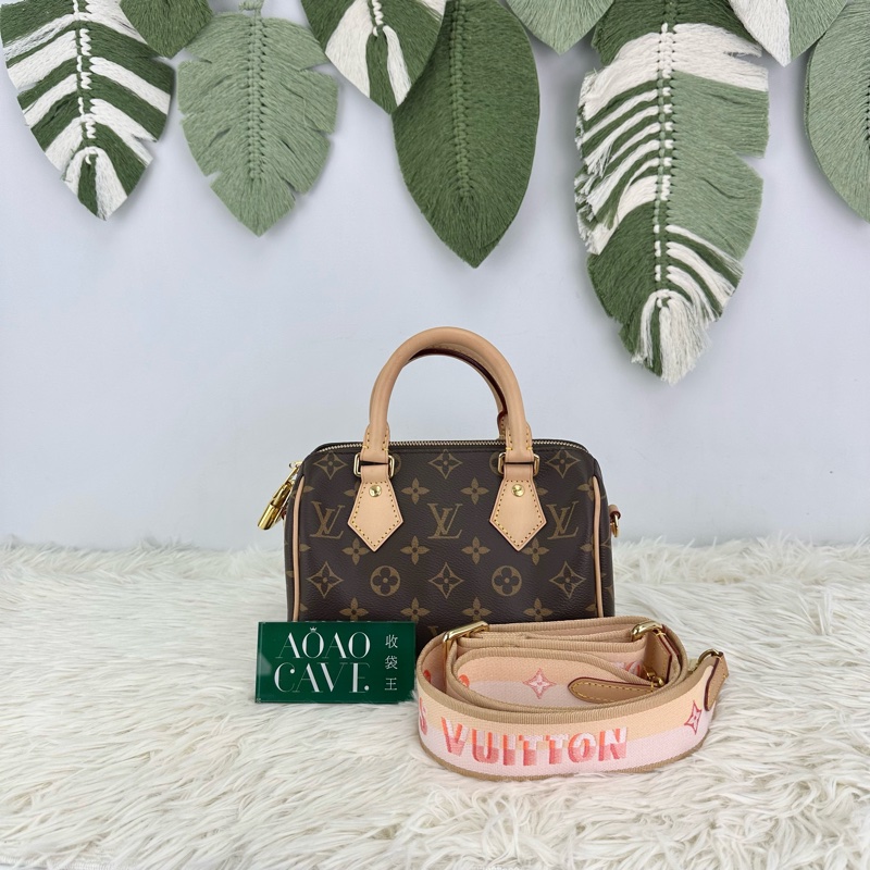 LV Speedy 20 手提斜肩包 晶片款-0