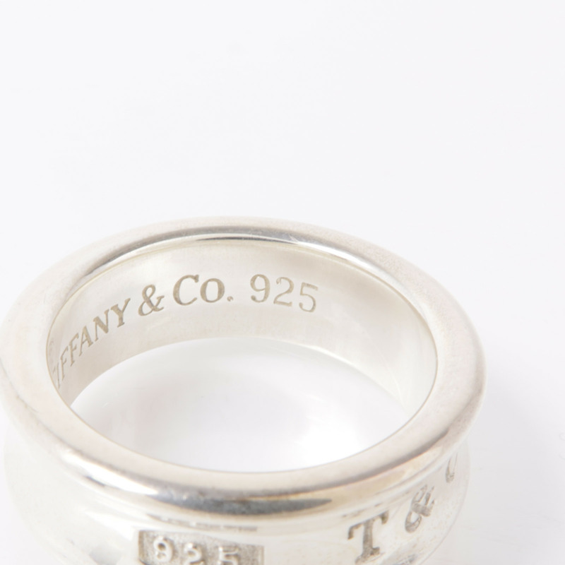 TIFFANY&CO 925純銀1837 Logo Sliver Ring戒指US#6-6