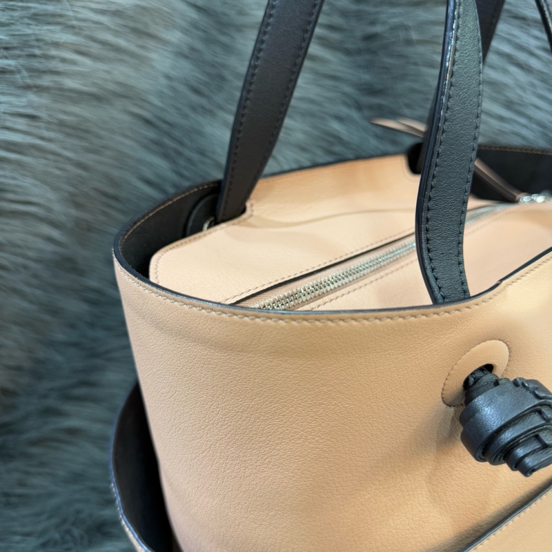 TODS 泰奶色 子母包 圓桶包 流蘇包 肩背包 手提包 水桶包-7