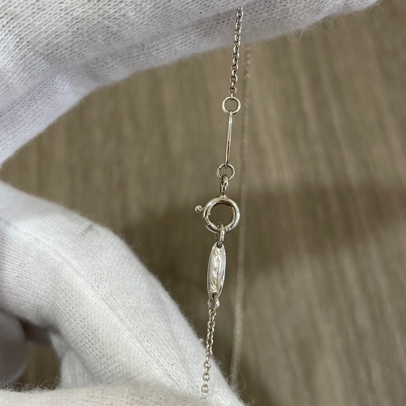 Tiffany & Co. 925純銀水滴項鍊 鎖骨鏈-4