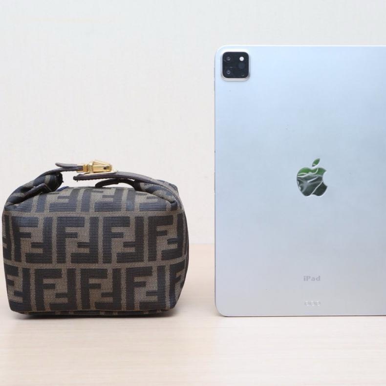 FENDI(芬迪) 中古 飯盒包 小號 老花 帆布-2