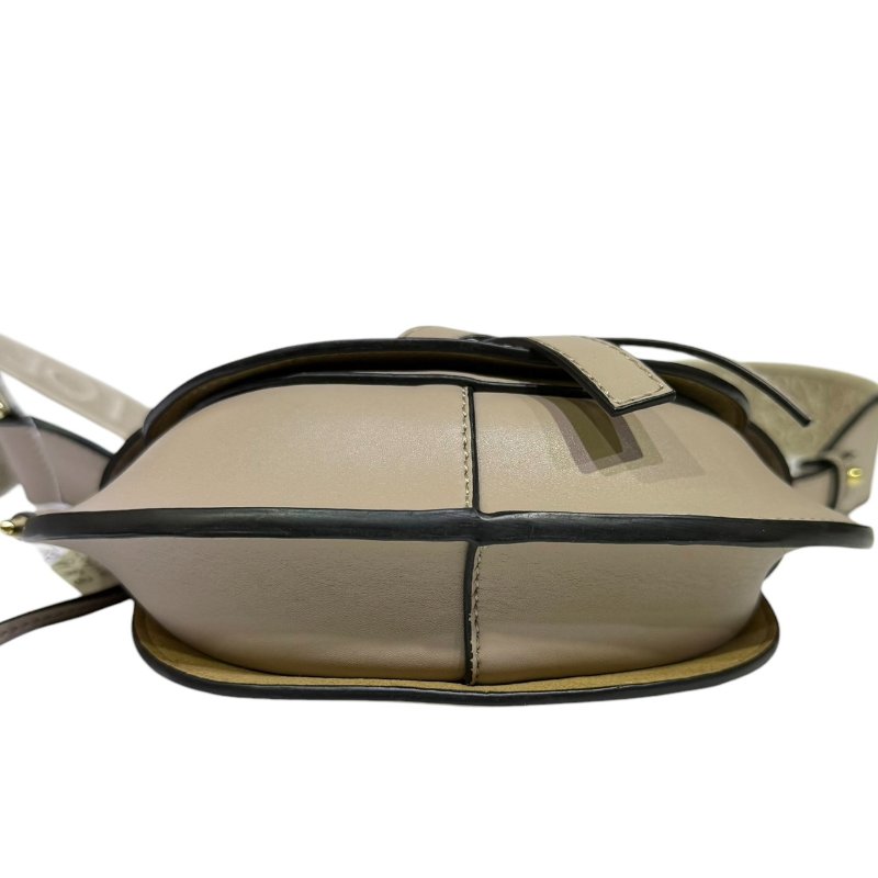 【美收精品】LOEWE Gate 杏色馬鞍肩背包 2-186-4