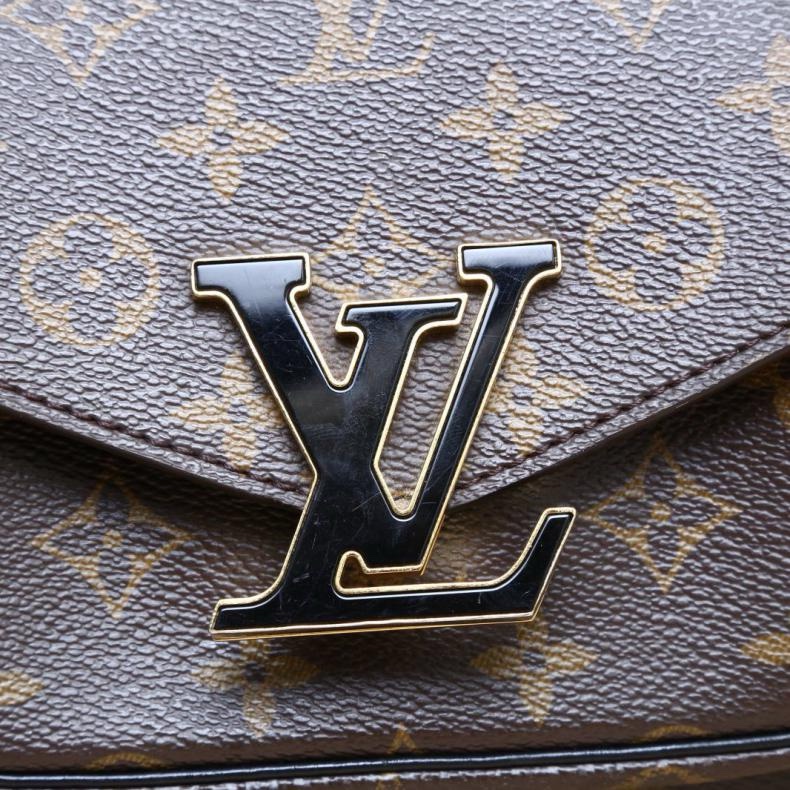 LOUIS VUITTON(路易威登) PASSY 鏈條郵差包 老花 PVC 老花 2021-5