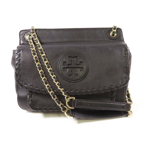 Tory Burch 皮革Shoulder Bag金扣鏈帶肩背袋