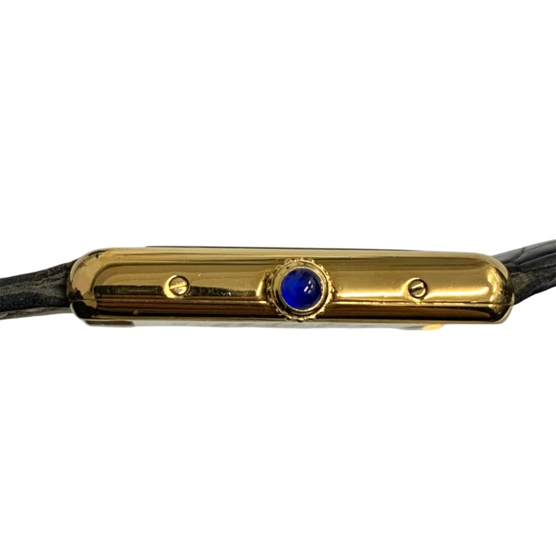 CARTIER 純銀 鍍金 590005 Mast Tank Vermeil SV925(GP) 石英錶-2