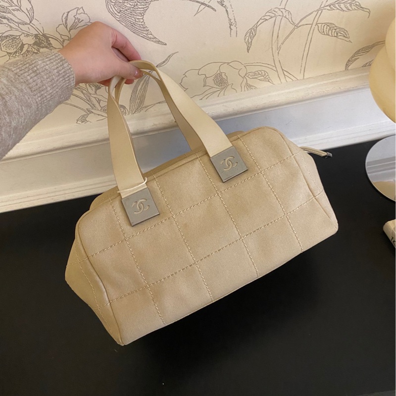 Chanel手提包 冰格方方小豆腐盒子包-12