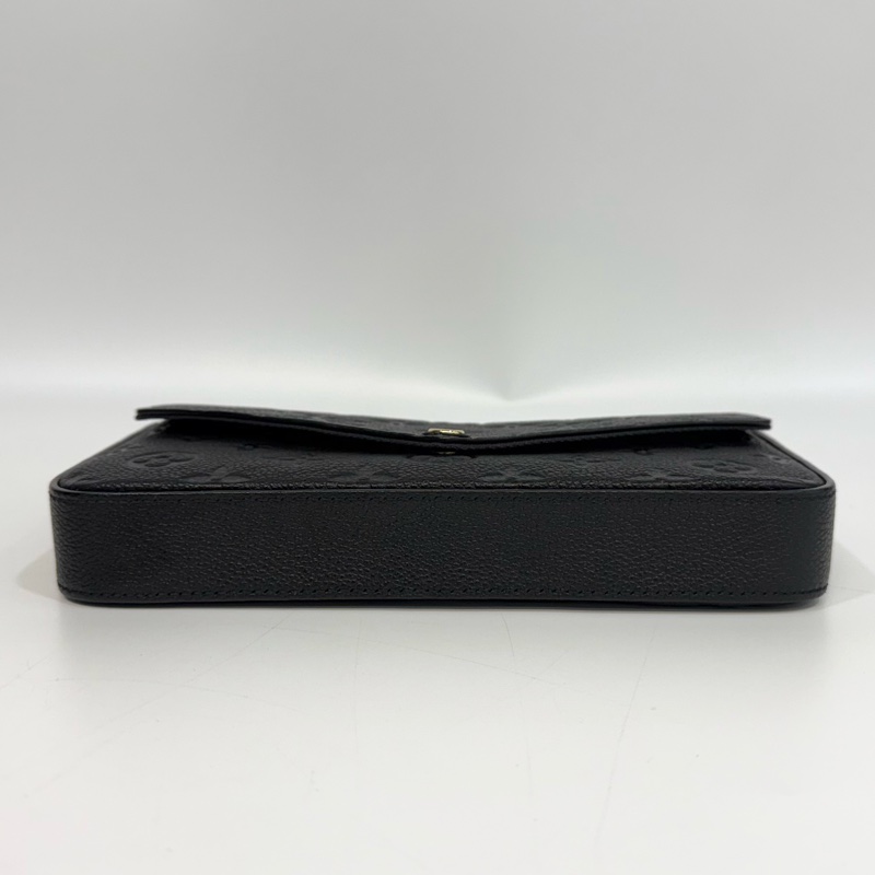 LV黑金壓紋牛皮三合一Felicie Pochette鏈包M82477-13