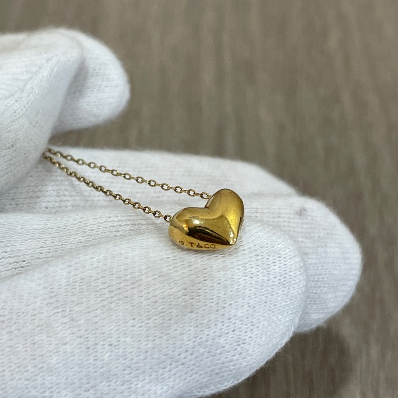 Tiffany & Co. 18K金愛心項鍊 鎖骨鏈-6