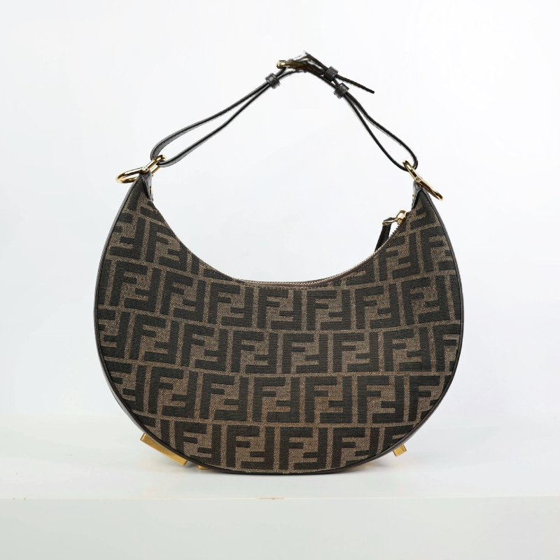 二手Fendi graphy hobo 半月腋下包-0