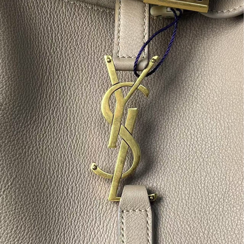 《完美·二手精品》YSL soft hobo小號 奶茶色-18