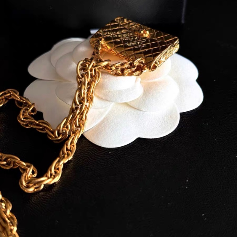 絕版收藏品❤️香奈兒 #書包釦 #項鍊 #chanel #vintaga 24k金-12