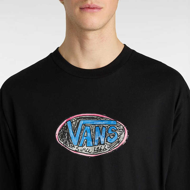 VANS - T-Shirt Scribblex Black - VN000NHW - BLACK | size: S-5