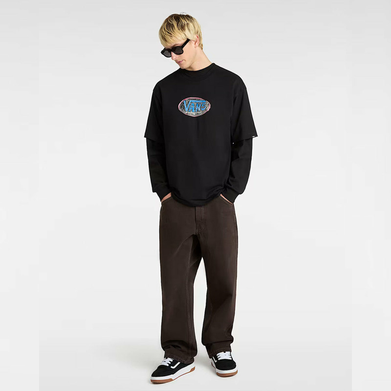 VANS - T-Shirt Scribblex Black - VN000NHW - BLACK | size: L-4