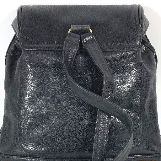 💝FuFu.Style ⟡.·* Chanel 魚子醬皮雙肩包-16