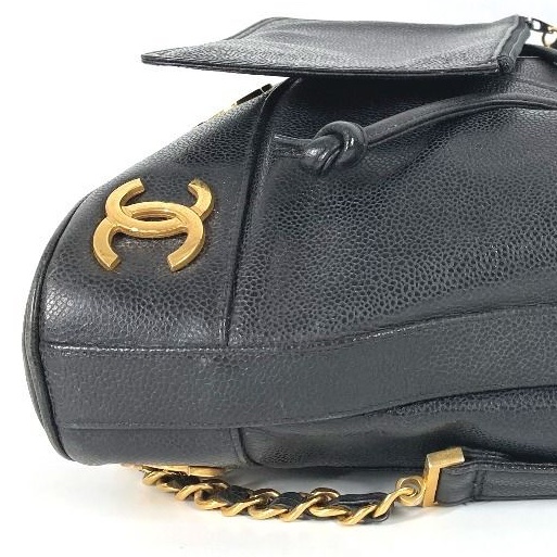 💝FuFu.Style ⟡.·* Chanel 魚子醬皮雙肩包-20