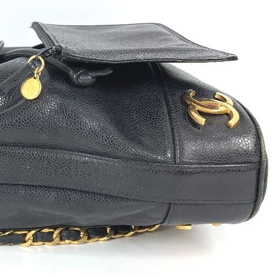 💝FuFu.Style ⟡.·* Chanel 魚子醬皮雙肩包-21