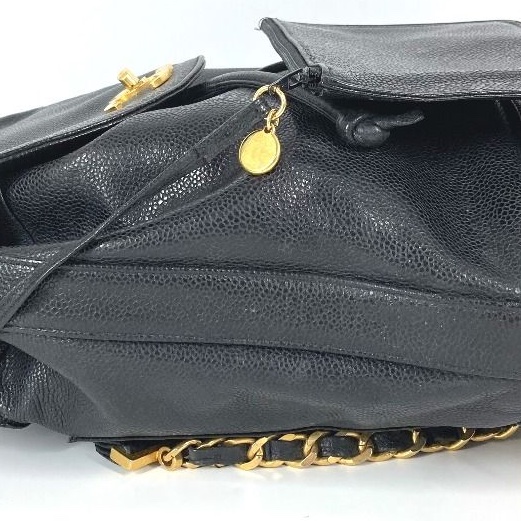 💝FuFu.Style ⟡.·* Chanel 魚子醬皮雙肩包-23