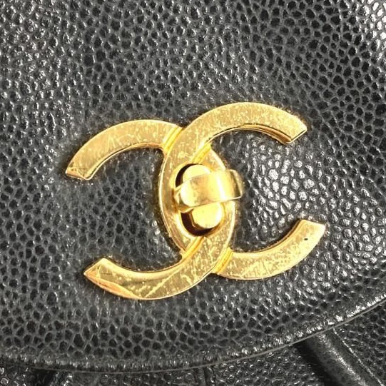 💝FuFu.Style ⟡.·* Chanel 魚子醬皮雙肩包-27