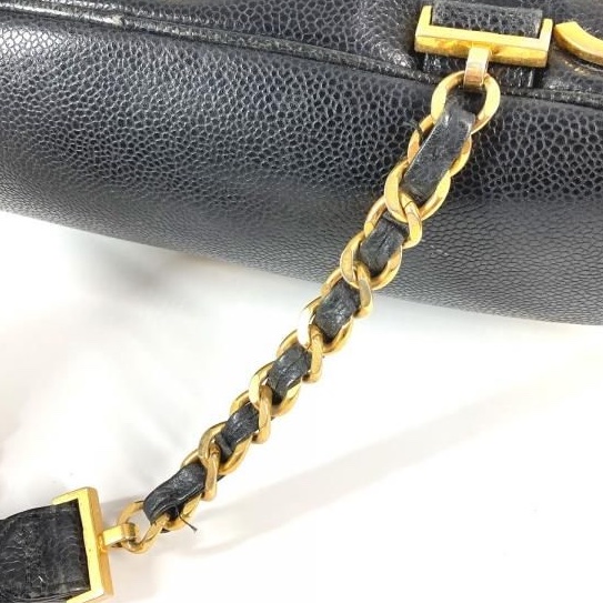 💝FuFu.Style ⟡.·* Chanel 魚子醬皮雙肩包-28