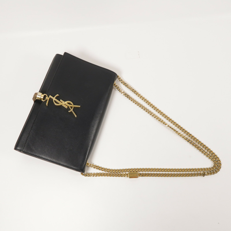 SAINT LAURENT 牛皮皮革Kate金扣鏈帶肩背袋-8