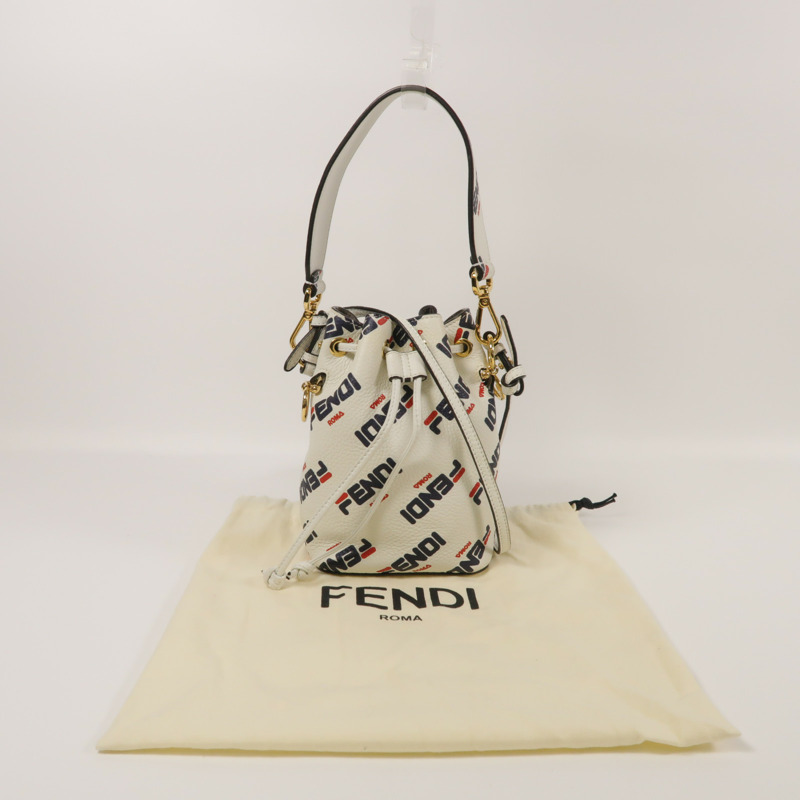 FENDI 牛皮皮革Mon Tresor金扣手挽肩背兩用袋-13