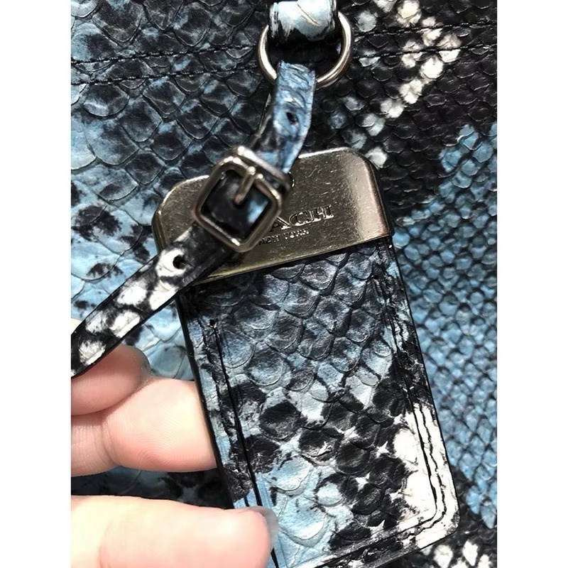 Coach gramercy satchel in 蟒蛇皮紋/二手/私物/coach/正品/手提/肩背/兩用-10