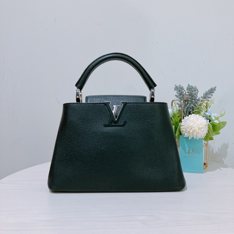 Louis Vuitton 路易威登M24728 Capucines BB 黑色手提包 Taurillon Skin Black x PHW