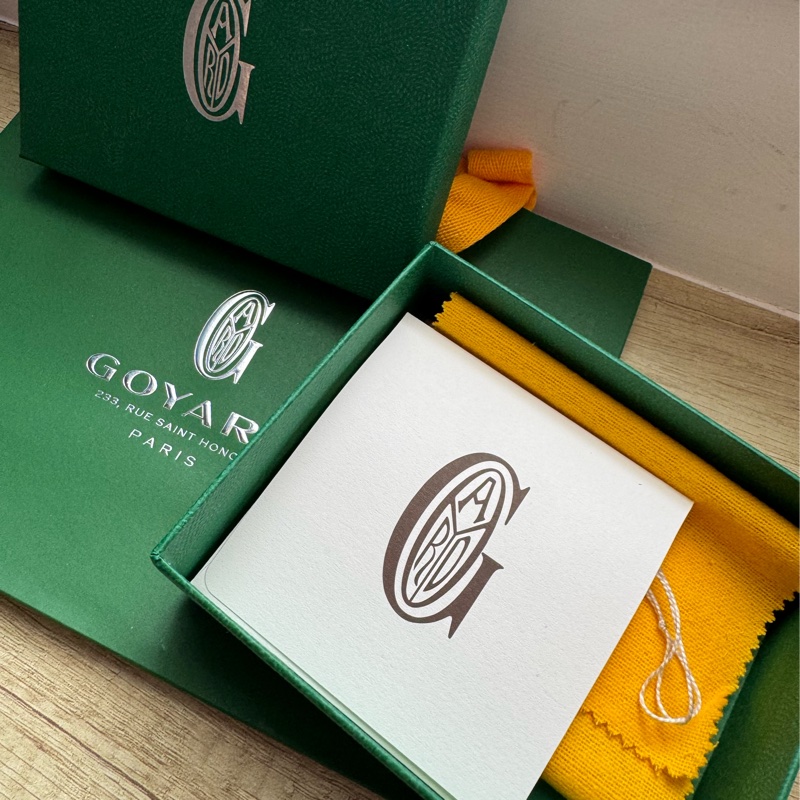 全新Goyard 彩繪款黑棕色卡夾-14