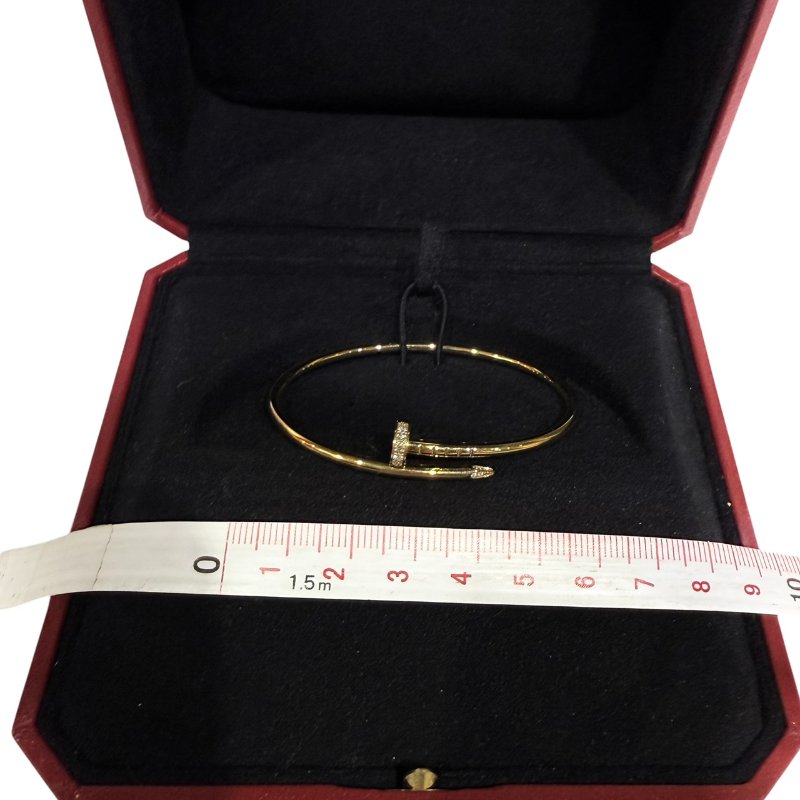 【美收精品】Cartier Love釘子帶鑽手鐲 15 2-219-11