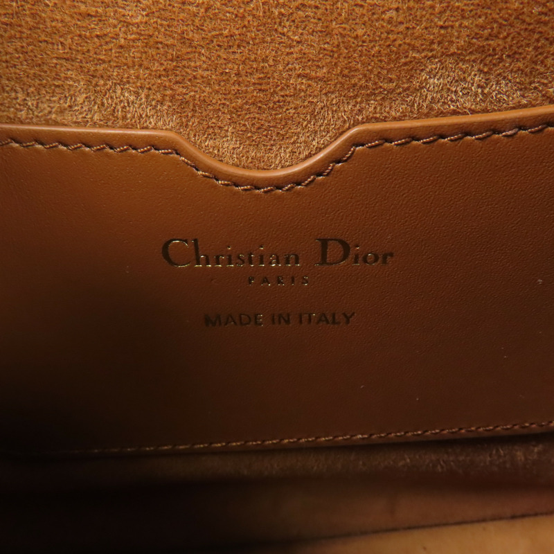 Dior 牛皮皮革Bobby金扣肩背袋-9