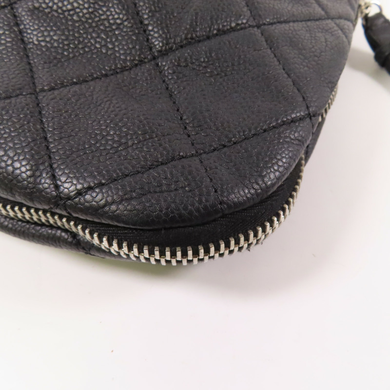 CHANEL 牛皮皮革Shoulder Bag銀扣肩背袋-6