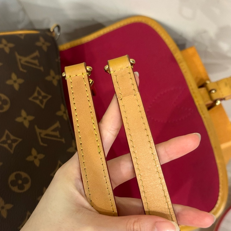 雙肩帶🈶️購證❤️新款 #芯片款🌟#Lv 老花 #法棍包 #Diane-36