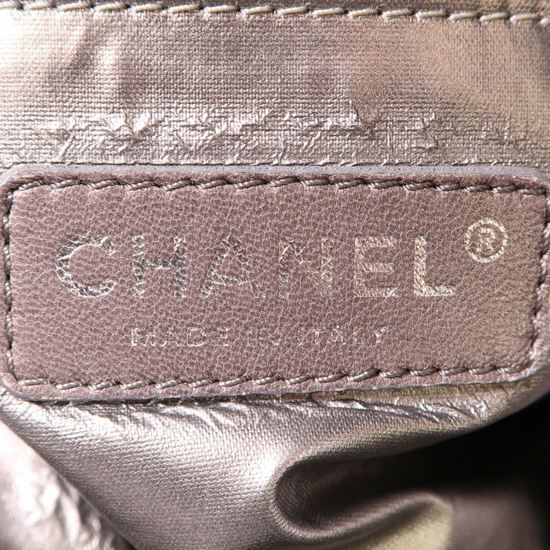 CHANEL 羊皮皮革Shoulder Bag銀扣鏈帶肩背袋-10