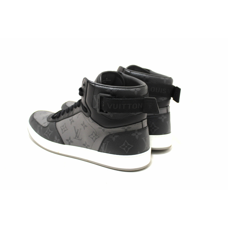 Louis Vuitton Men's Monogram Eclipse Rivoli High Top Sneakers 9.5-2