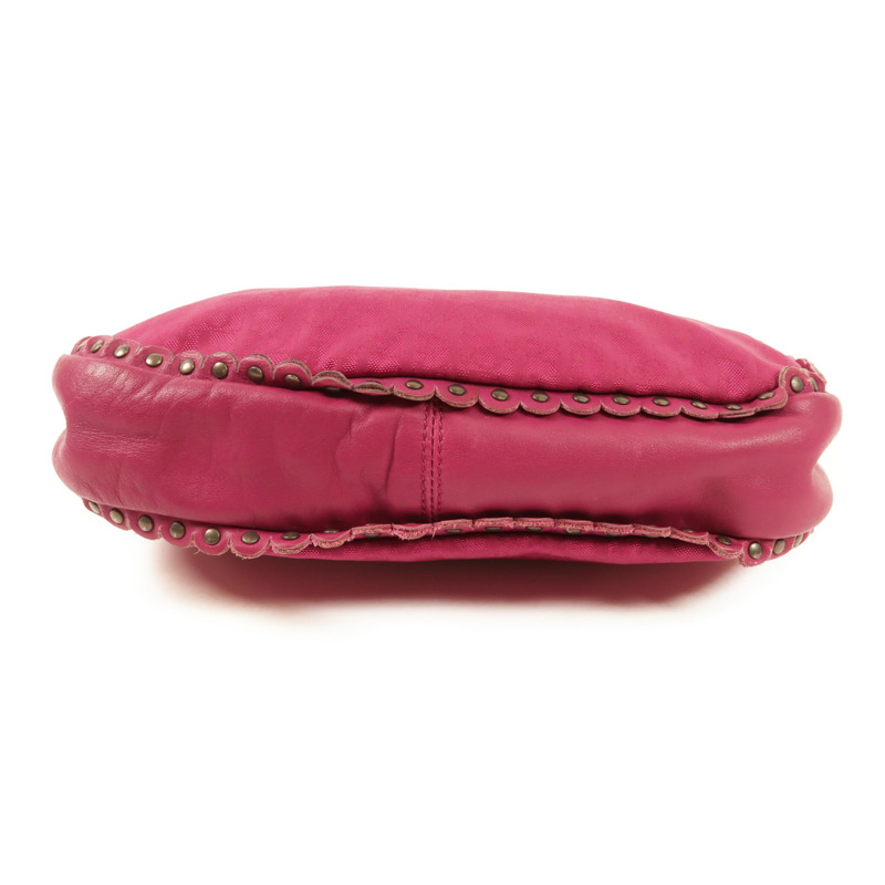 Dior 尼龍Handbag銀扣手挽袋-4