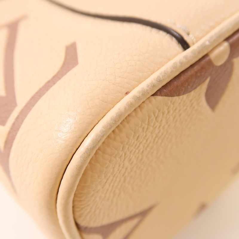 LOUIS VUITTON Monogram Empreinte Vanity PM 2 Way Shoulder金扣手挽肩背兩用袋奶油色-8