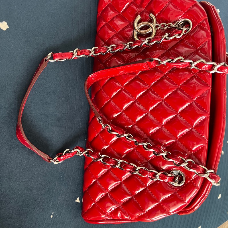 Chanel Bowling Bag Red Mademoiselle-12