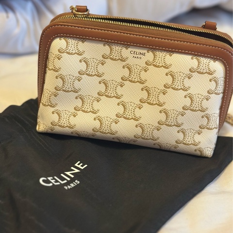 Celine 鏈條老花貝殼包