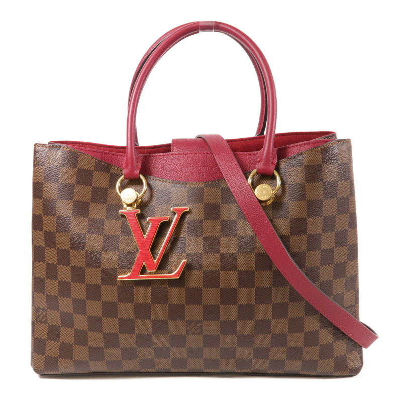 LOUIS VUITTON Damier Riverside金扣手挽肩背兩用袋-0