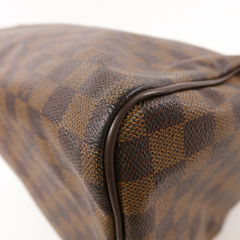 LOUIS VUITTON Damier Speedy 30金扣手挽袋-7