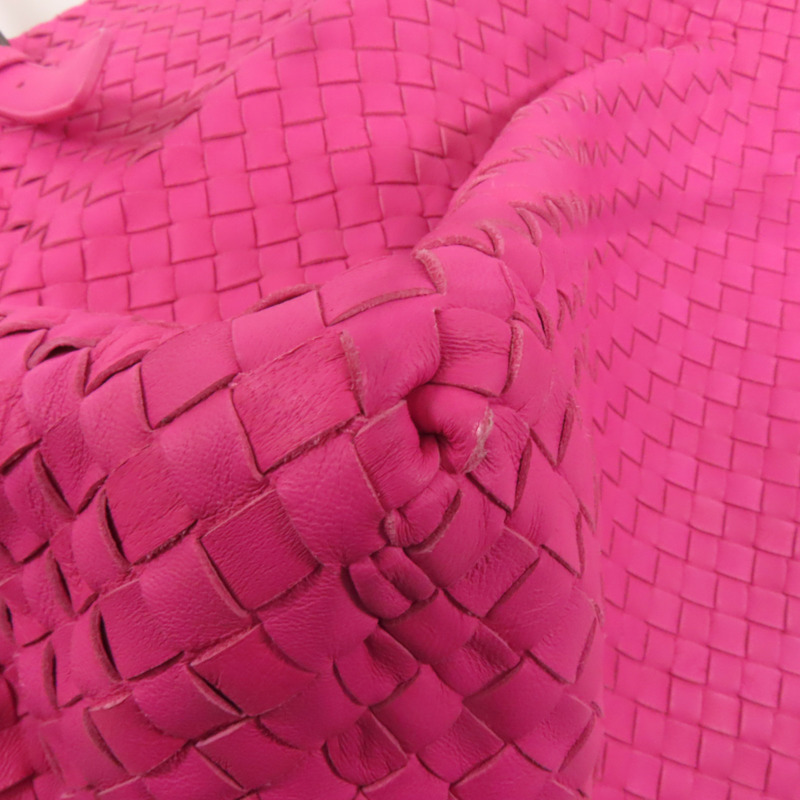 BOTTEGA VENETA 織紋皮革Tote Bag手挽袋粉紅色-6