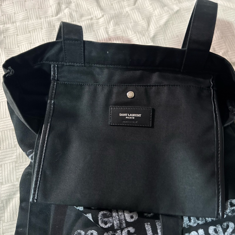 Saint Laurent Slogan shopper tote-4
